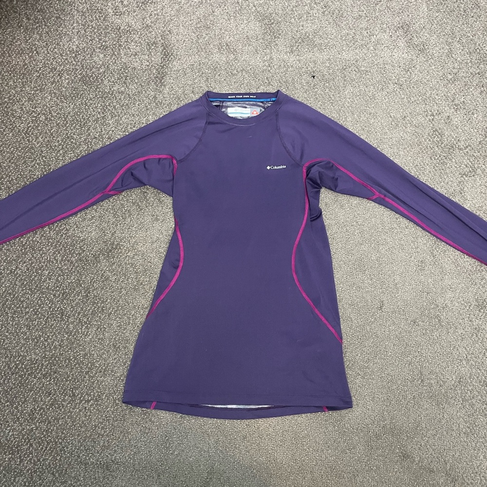 Columbia Purple Insulated Long Sleeve Top